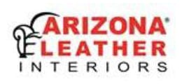 A logo of arizona leather interiors