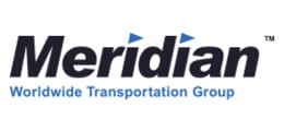 A logo of meridian transportation group